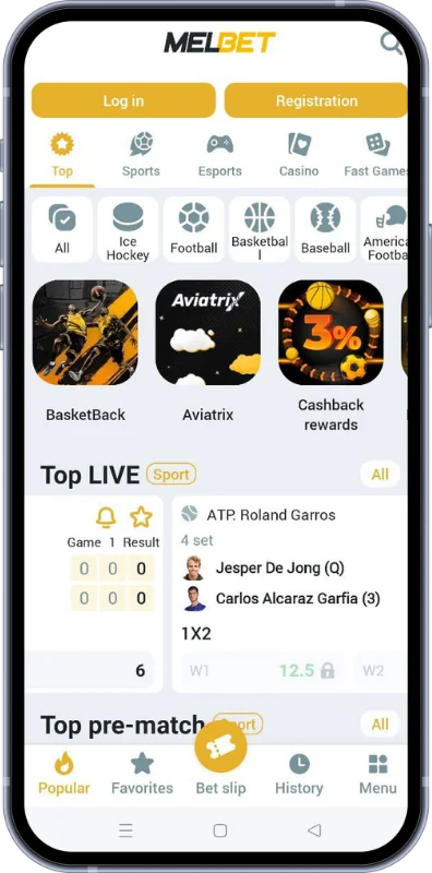 Melbet is an application where users from Pakistan can bet on sports and play games for real money